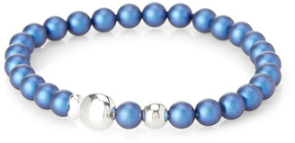 Clio Blue Iridescent pearl bracelet
