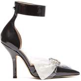 Thumbnail for your product : Midnight 00 Corset Cotton & Pvc Pumps - Womens - Black White