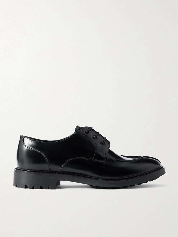 Saint Laurent Lino Leather Derby Shoes