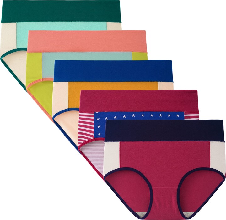 INNERSY Underwear for Women High Rise Cotton Knickers Female Comfy