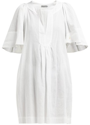 Three Graces London Prudence Cotton-cheesecloth Dress - White