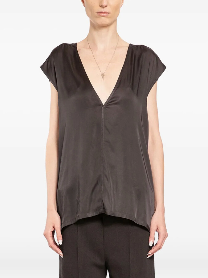 Rick Owens Dylan V-Neck Blouse