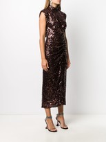Thumbnail for your product : In The Mood For Love Sequinned Ruched Dress