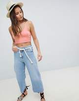Thumbnail for your product : ASOS Design Cropped Bralet In Fine Knit
