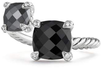 David Yurman Chatelaine Gemstone & Diamonds Bypass Ring