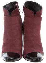 Thumbnail for your product : Derek Lam Leather Cap-Toe Ankle Boots