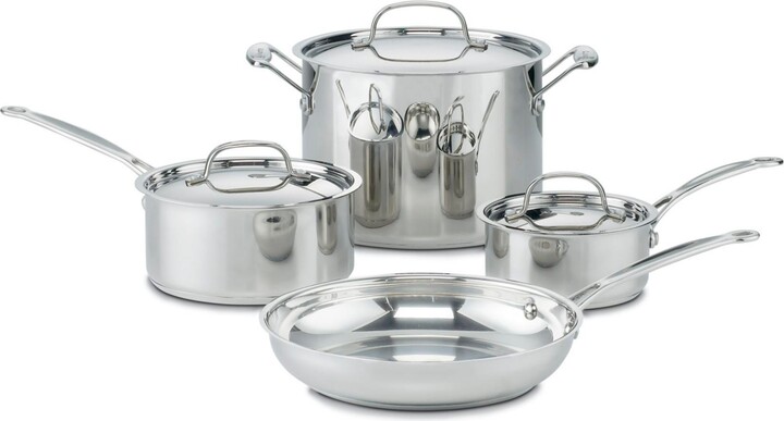 Cuisinart Chef's Classic Stainless Steel 7 Piece Cookware Set