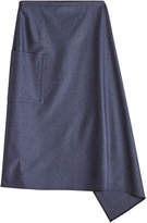 Tibi Cavalry Twill Asymmetric Skirt 