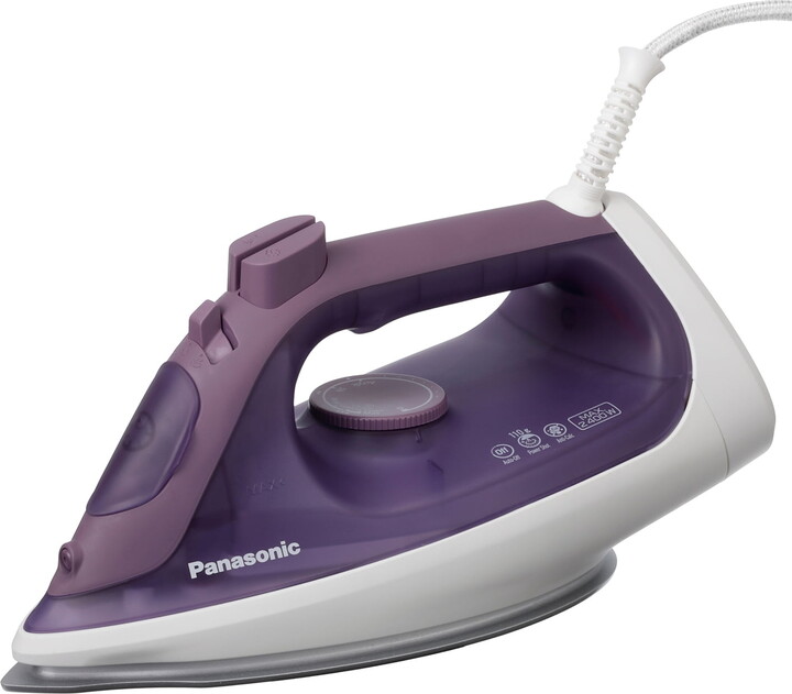Panasonic NI-S630 Steam/Dry Iron, Ergonomic 1500W with Ceramic Soleplate and U-Shaped Groove, Auto Shut Off and Anti-Calc