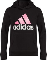 Thumbnail for your product : Adidas Originals Kids Essential Fleece Hooded Pullover (Big Kids) (Black) Girl's Clothing