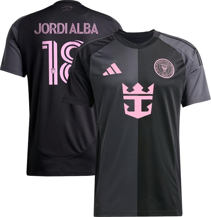 adidas Men's Jordi Alba Ramos Black Inter Miami Cf 2025 The Fortitude Kit Replica Player Jersey