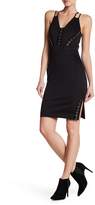 Thumbnail for your product : Bebe Grommet Detailed Bodycon Dress