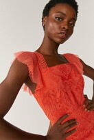 Thumbnail for your product : Lace Cap Sleeve Midi Dress