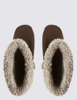Thumbnail for your product : Marks and Spencer Faux Fur Lined Slipper Boots