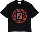 Thumbnail for your product : Fendi Black and Red Logo T-Shirt