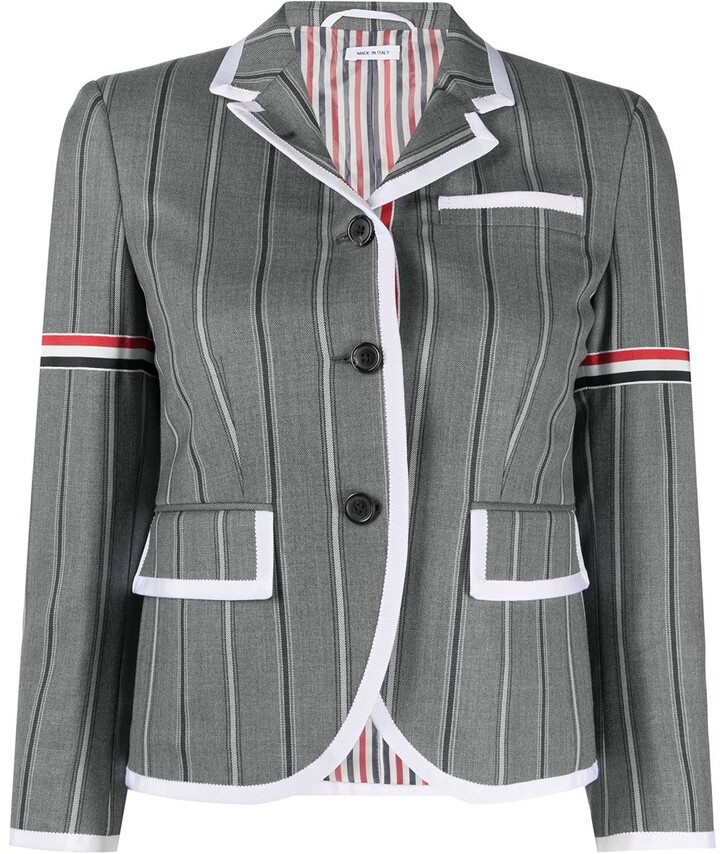 vertical striped jacket