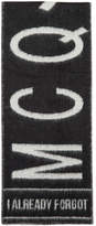 Thumbnail for your product : McQ Black Brushed Logo Scarf