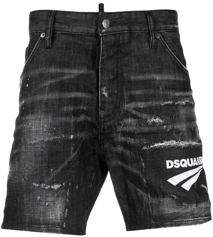 DSQUARED2 Black Men's Shorts | Shop the world's largest collection 