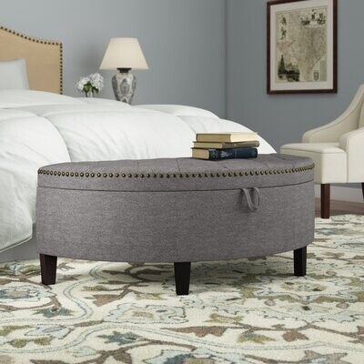 Charlton Home Beaudry Upholstered Flip, Best Storage Bench For King Size Bed