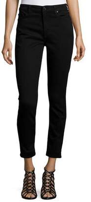 7 For All Mankind Jen7 by Riche Touch Skinny Ankle Jeans, Black Noir
