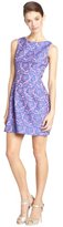Thumbnail for your product : Wyatt purple and pink fit and flare jacquard dress