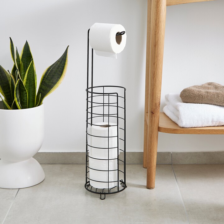 Dunelm Wire Toilet Butler Black ShopStyle Bath Accessories