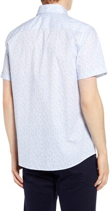 Brax Kelly Hi-Flex Modern Fit Floral Short Sleeve Button-Up Shirt