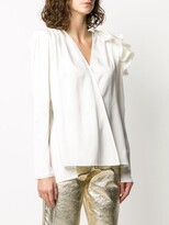 Thumbnail for your product : Magda Butrym Bolzano ruffled shoulder blouse