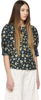Thumbnail for your product : See by Chloe Green Flower Blouse