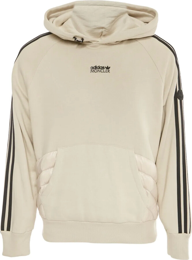 Moncler Vintage 2024 x Adidas striped-trim hoodie