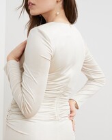 Thumbnail for your product : Vince Camuto Ruched V-neck Dress