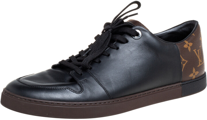 Louis Vuitton sneakers in black monogram canvas with black leather