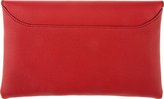 Thumbnail for your product : Givenchy Red Leather Small Antigona Envelope Clutch