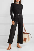 Thumbnail for your product : Totême Flair Cropped High-rise Wide-leg Jeans