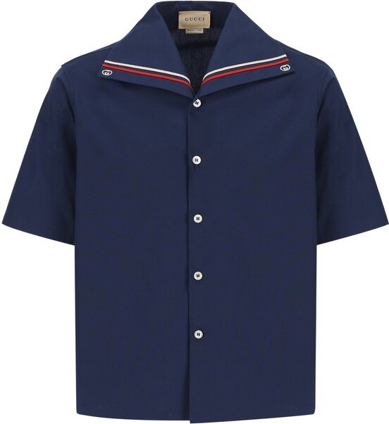 Gucci Children Buttoned Short-Sleeved Shirt