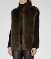 Thumbnail for your product : Reiss Tessa Reversible Shearling Gilet