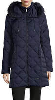 Thumbnail for your product : Kenneth Cole New York Diamond-Quilt Down Walker Coat with Faux Fur