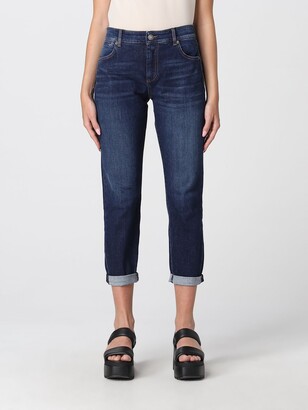 Sportmax cropped jeans in washed denim