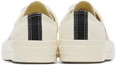 Thumbnail for your product : Comme des Garçons PLAY Off-White Converse Edition Half Heart Chuck 70 Low Sneakers