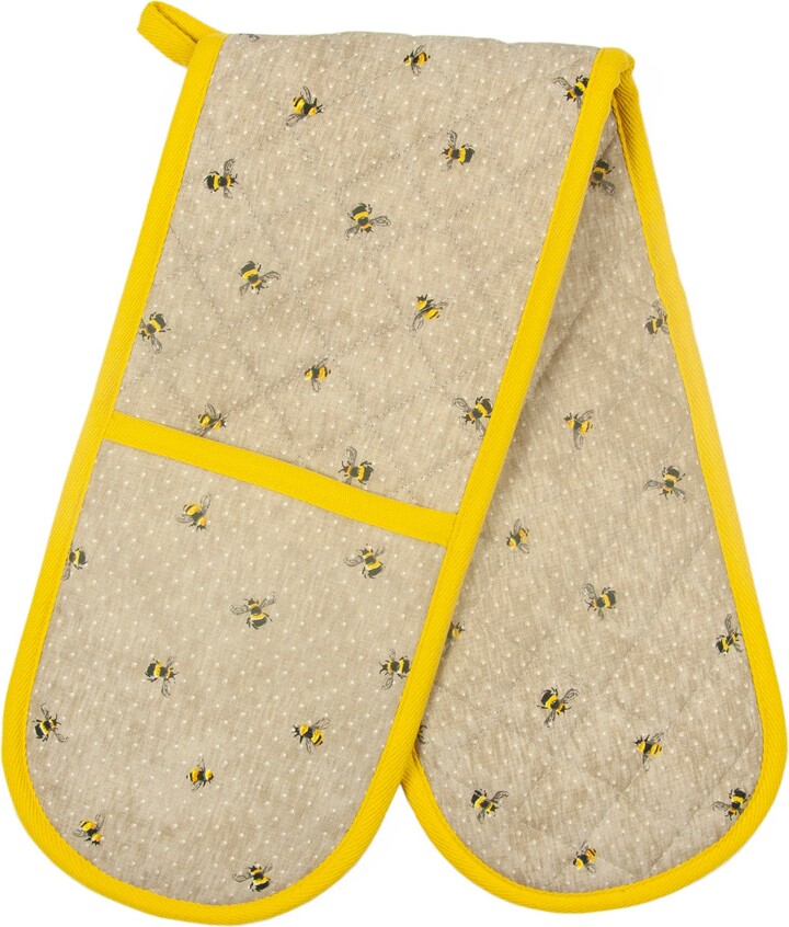 Dunelm Bees Double Oven Gloves Brown ShopStyle Pot Holders