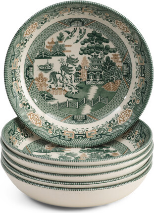 TJMAXX 6Pk Willow Printed Pasta Bowls