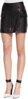 Thumbnail for your product : Marc by Marc Jacobs Karlie Side-Pocket Leather Miniskirt