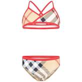 Thumbnail for your product : Burberry BurberryGirls Beige Check Bikini