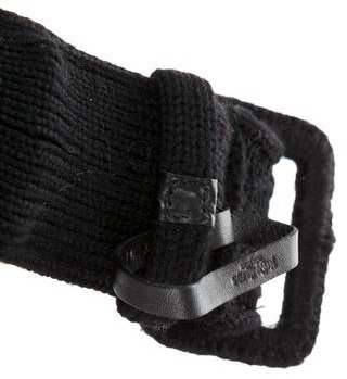 Saint Laurent Cable Knit Belt