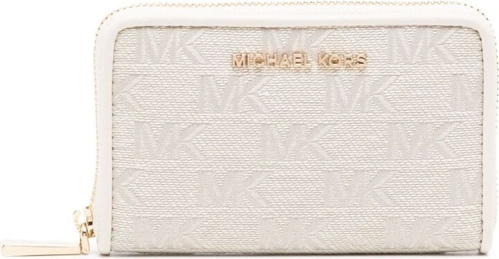 Michael Kors Jet Set monogram-pattern wallet - ShopStyle