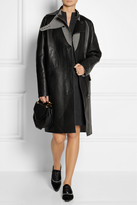 Thumbnail for your product : Lanvin Double-breasted leather coat