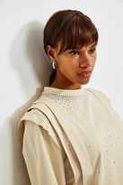 Thumbnail for your product : Karen Millen Lounge Diamante Jersey Sweatshirt