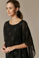 Thumbnail for your product : Wallis PETITE Black Sparkle Overlay Dress