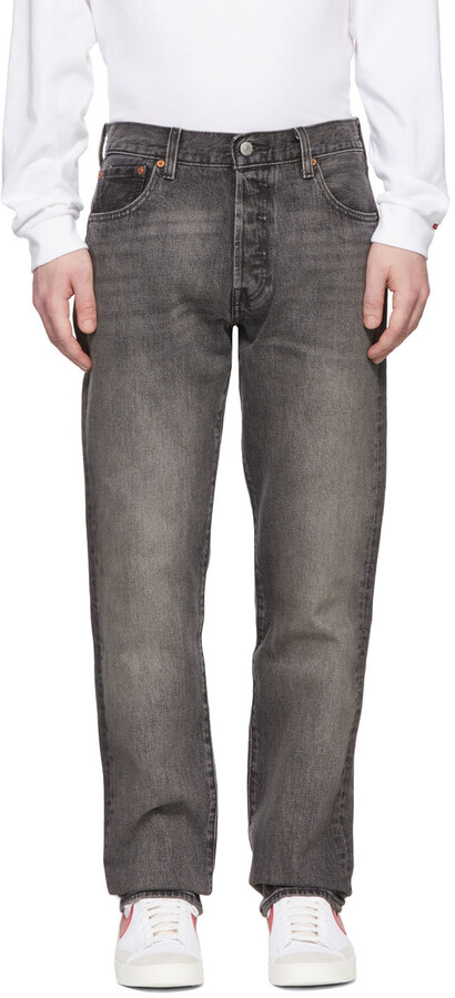 Levi's Grey 501 '93 Straight Jeans - ShopStyle