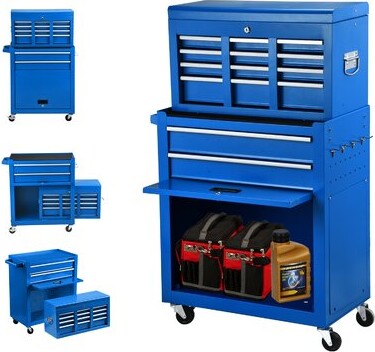 WFX Utility 8-Drawer Rolling Tool Chest, Storage Cabinet, Removable Portable  Top Box with Lock - ShopStyle